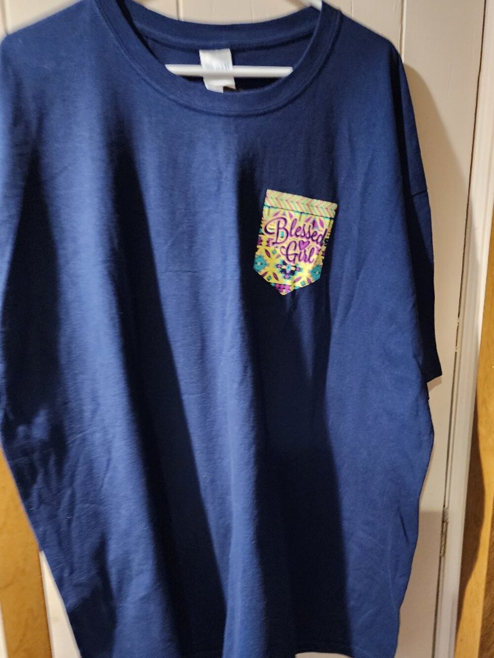**Blessed Girl Navy Graphic Tee | Size 3X | NWT Faith Shirt**
